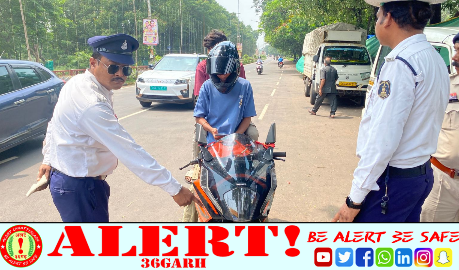  वाहन चेकिंग अभियान में दुर्ग यातायात पुलिस की सख्ती — 190 मामलों में ₹53,300 का जुर्माना