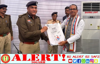  कुम्हारी किसान सम्मेलन में दुर्ग पुलिस की यातायात जागरूकता प्रदर्शनी, केंद्रीय मंत्री ने की सराहना