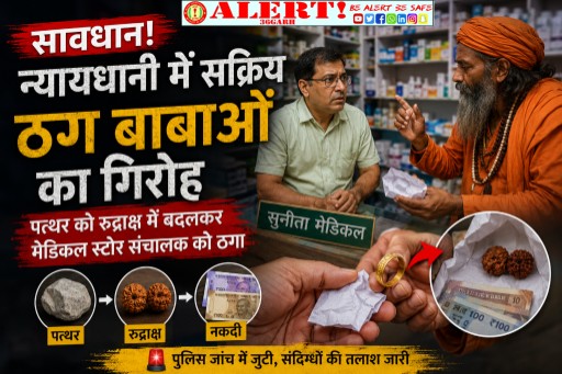  सावधान! बिलासपुर में सक्रिय ठग बाबाओं का गैंग, चमत्कार दिखाकर मेडिकल संचालक से सोने की अंगूठी और नकदी ठगी