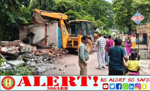  सीएम पोर्टल की शिकायत पर निगम की त्वरित कार्रवाई, शासकीय स्कूल की बाउंड्रीवाल से हटाया अवैध कब्जा