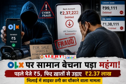  OLX पर पुराना सामान बेचने के चक्कर में फंसा भिलाई का युवक, ₹5 के ट्रांजेक्शन से जीता भरोसा और फिर खाते से उड़ाए ₹2.37 लाख