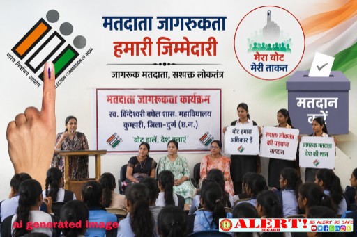  स्व. बिंदेश्वरी महाविद्यालय में मतदाता जागरूकता कार्यक्रम आयोजित