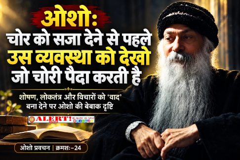  ओशो: चोर को सजा देने से पहले उस व्यवस्था को देखो जो चोरी पैदा करती है
